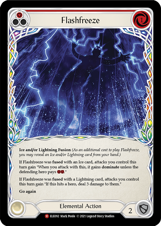 Flashfreeze [ELE092] (Tales of Aria)  1st Edition Rainbow Foil | Total Play