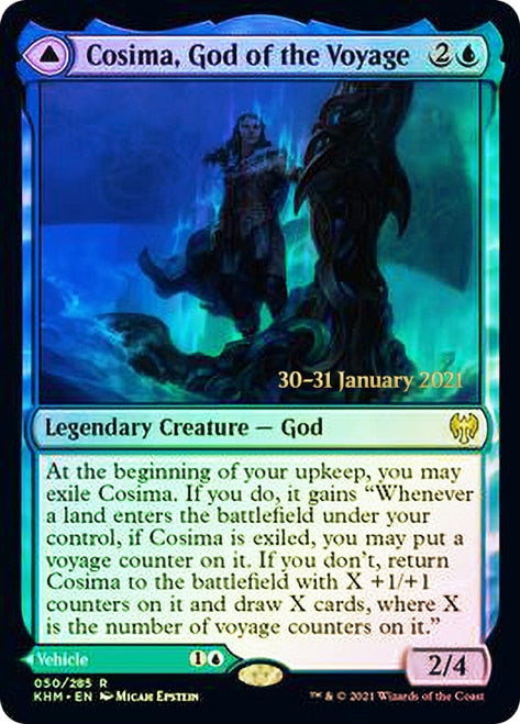 Cosima, God of the Voyage // The Omenkeel [Kaldheim Prerelease Promos] | Total Play