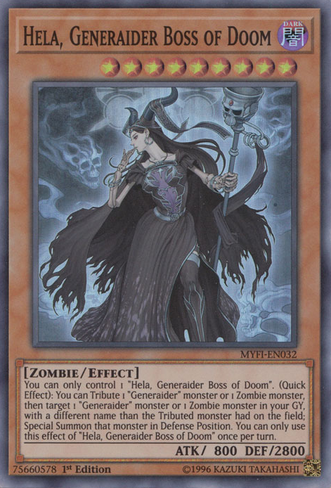 Hela, Generaider Boss of Doom [MYFI-EN032] Super Rare | Total Play