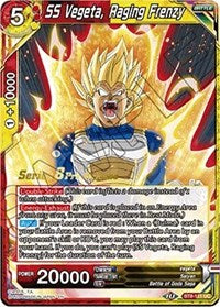 SS Vegeta, Raging Frenzy (BT8-111_PR) [Malicious Machinations Prerelease Promos] | Total Play