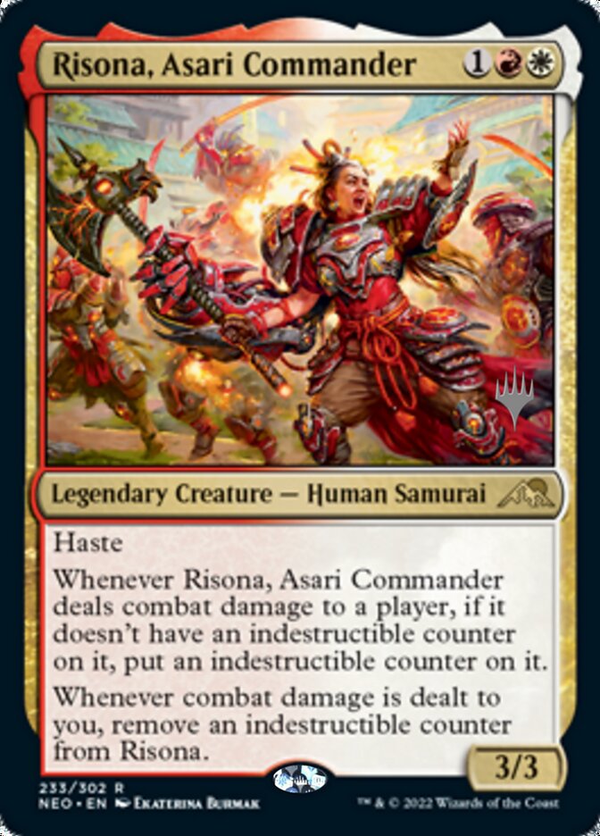 Risona, Asari Commander (Promo Pack) [Kamigawa: Neon Dynasty Promos] | Total Play