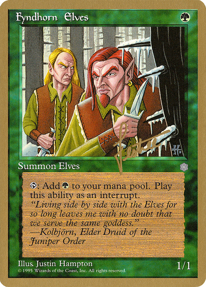 Fyndhorn Elves (Bertrand Lestree) [Pro Tour Collector Set] | Total Play