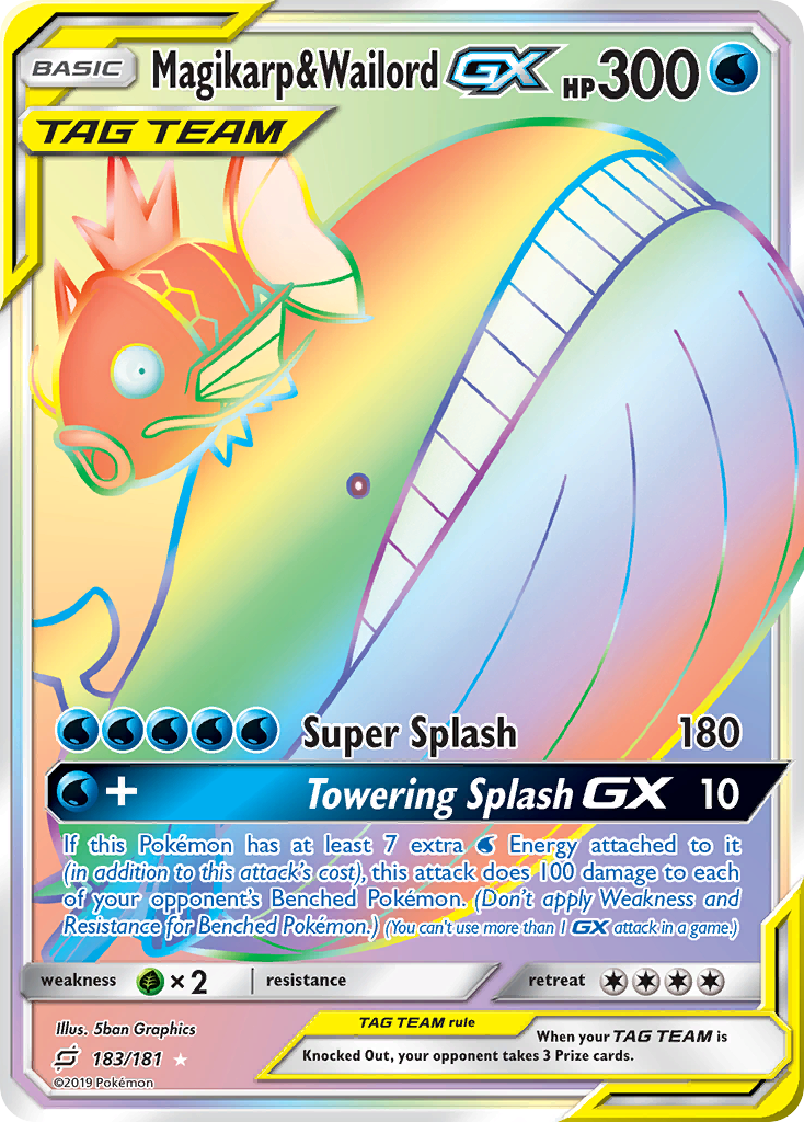 Magikarp & Wailord GX (183/181) [Sun & Moon: Team Up] | Total Play