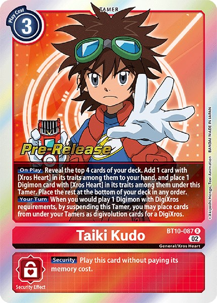 Taiki Kudo [BT10-087] [Xros Encounter Pre-Release Cards] | Total Play