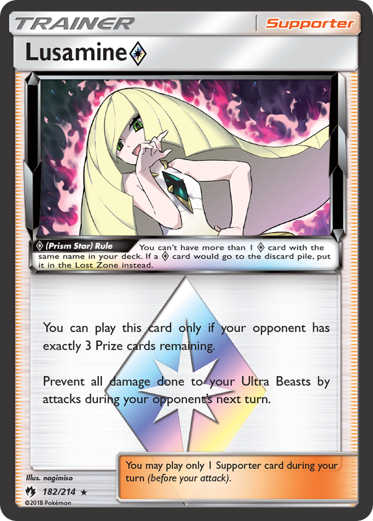 Lusamine (182/214) (Prism Star) [Sun & Moon: Lost Thunder] | Total Play