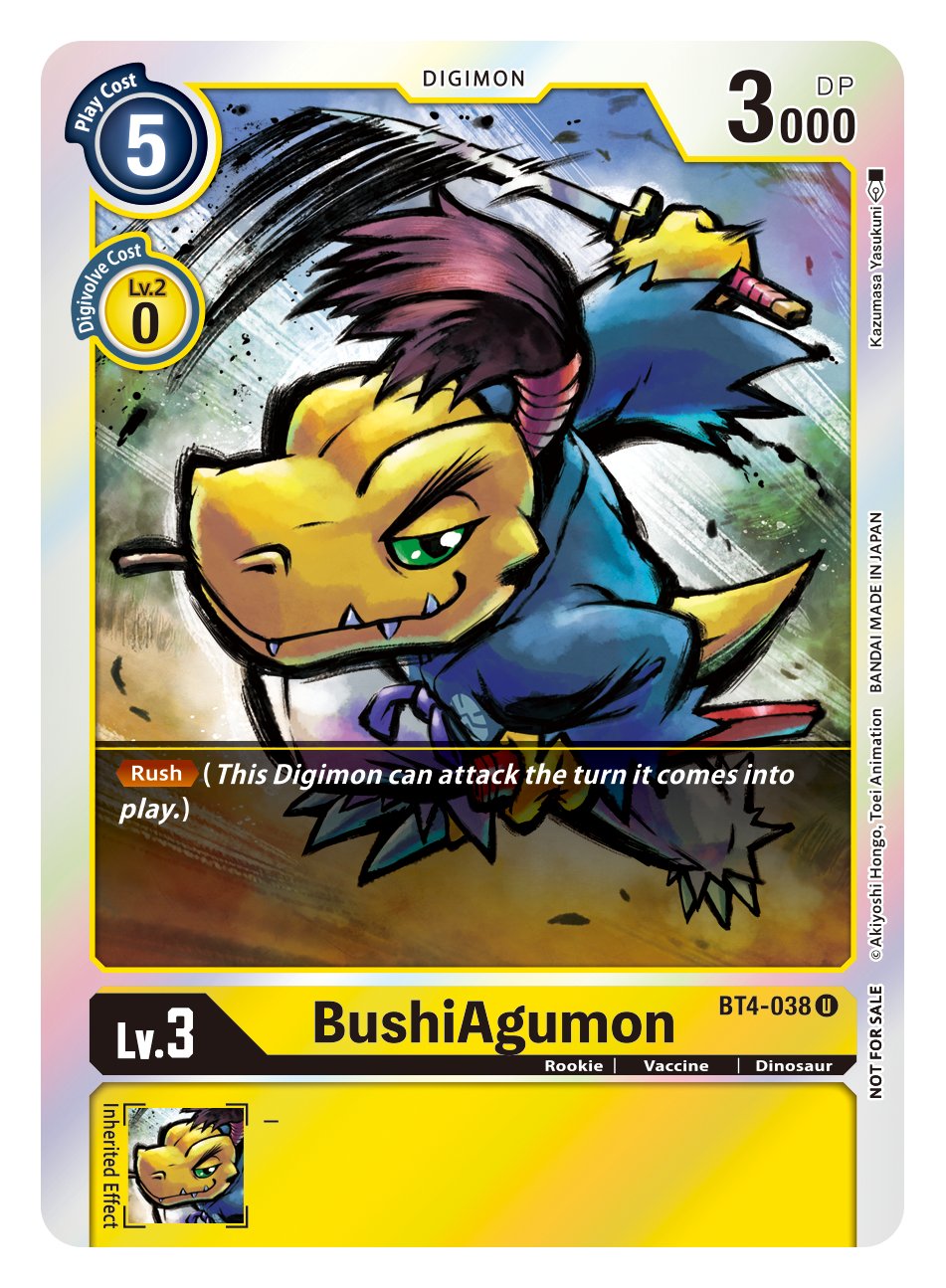 BushiAgumon [BT4-038] (Event Pack 2) [Great Legend] | Total Play