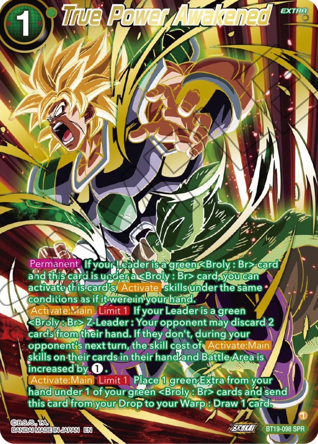 True Power Awakened (SPR) (BT19-098) [Fighter's Ambition] | Total Play