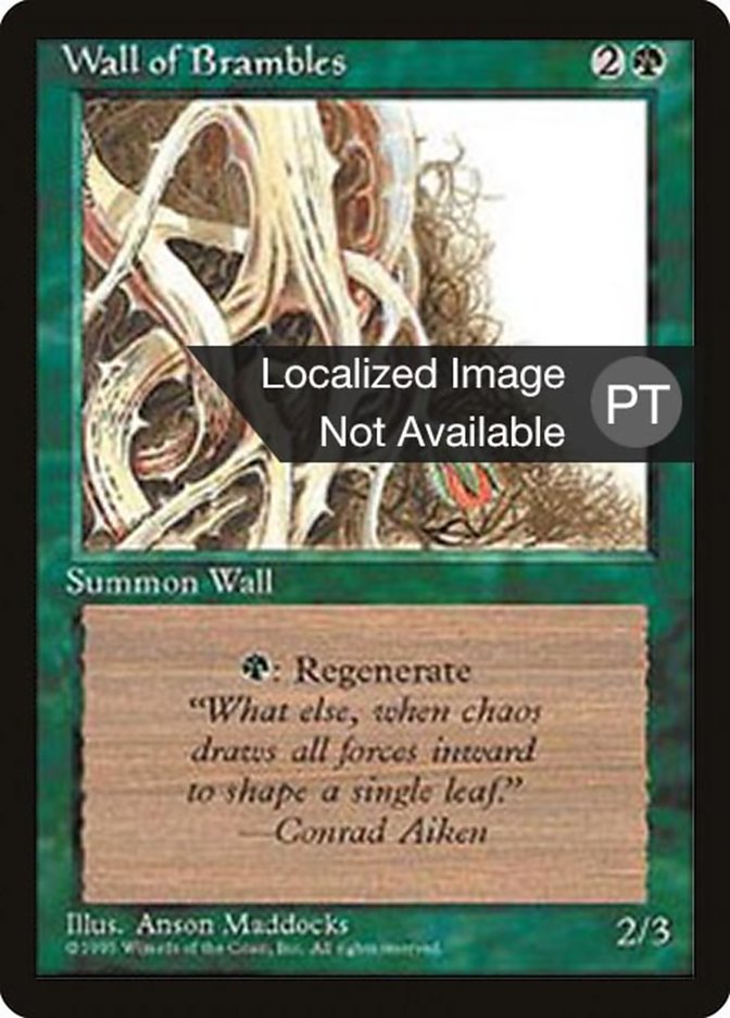 Wall of Brambles [Fourth Edition (Foreign Black Border)] | Total Play