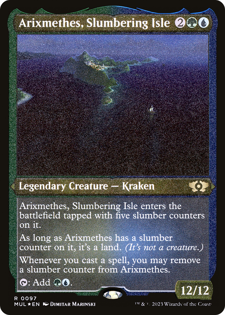 Arixmethes, Slumbering Isle (Foil Etched) [Multiverse Legends] | Total Play
