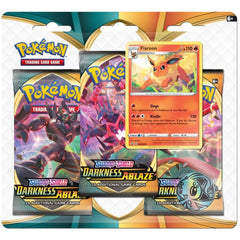 Sword & Shield: Darkness Ablaze - 3-Pack Blister (Flareon) | Total Play