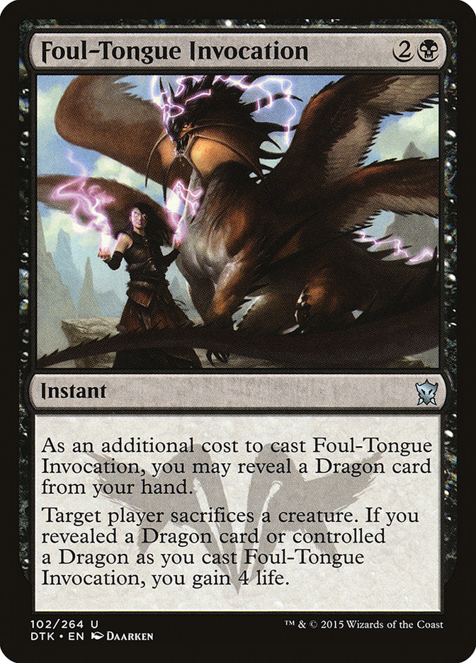 Foul-Tongue Invocation [Dragons of Tarkir] | Total Play