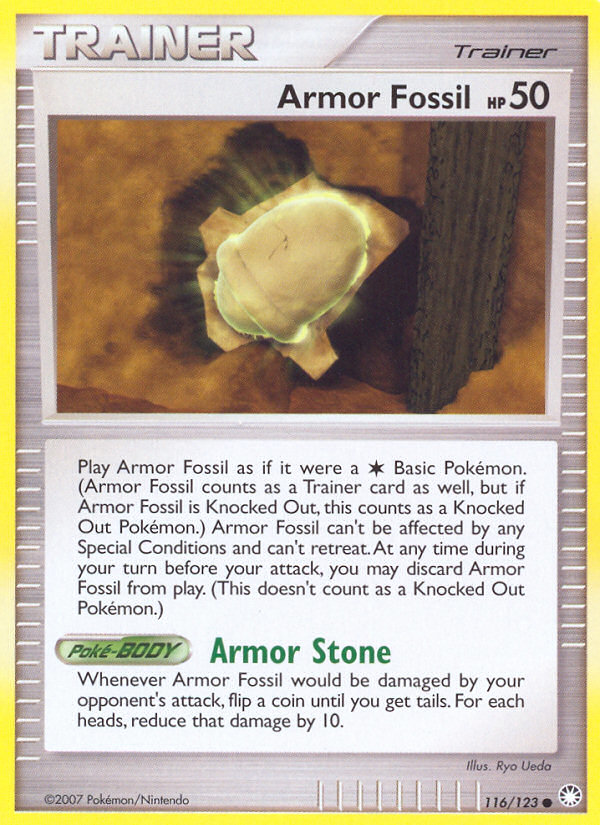 Armor Fossil (116/123) [Diamond & Pearl: Mysterious Treasures] | Total Play