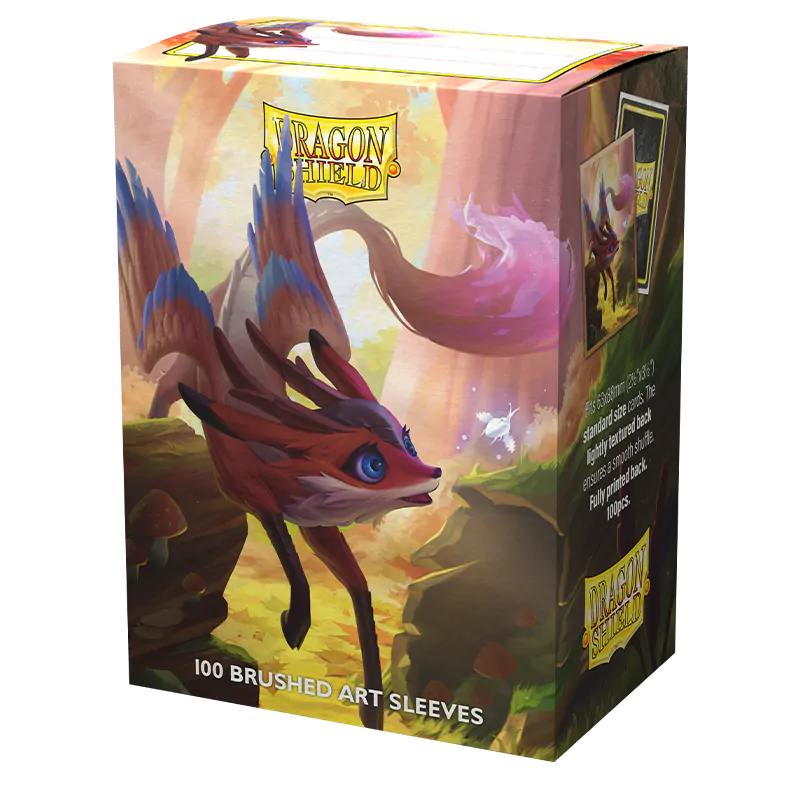 Dragon Shield: Standard 100ct Brushed Art Sleeves - The Fawnix | Total Play
