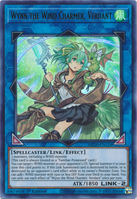 Wynn the Wind Charmer, Verdant [MP20-EN124] Ultra Rare | Total Play