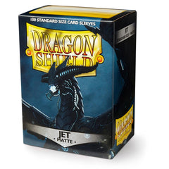 Dragon Shield: Standard 100ct Sleeves - Jet (Matte) | Total Play
