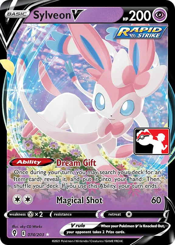 Sylveon V (074/203) [Prize Pack Series One] | Total Play