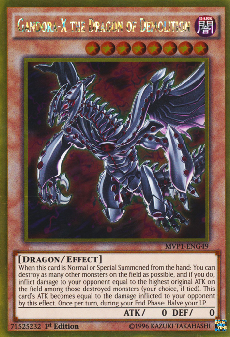 Gandora-X the Dragon of Demolition [MVP1-ENG49] Gold Rare | Total Play