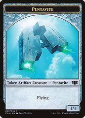 Myr // Pentavite Double-Sided Token [Commander 2014 Tokens] | Total Play