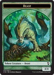 Beast (013) // Plant Double-Sided Token [Commander 2018 Tokens] | Total Play