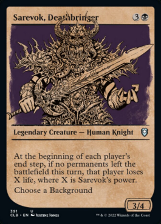 Sarevok, Deathbringer (Showcase) [Commander Legends: Battle for Baldur's Gate] | Total Play