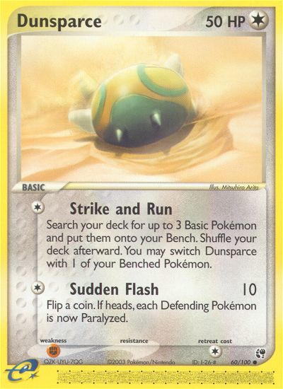 Dunsparce (60/100) [EX: Sandstorm] | Total Play