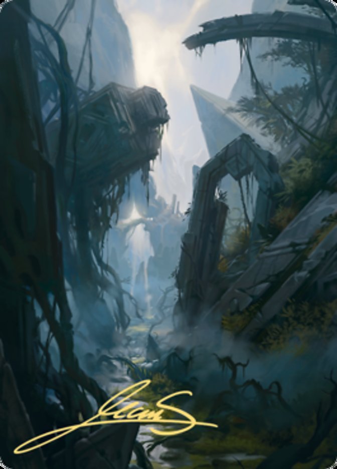 Swamp 2 Art Card (Gold-Stamped Signature) [Zendikar Rising Art Series] | Total Play