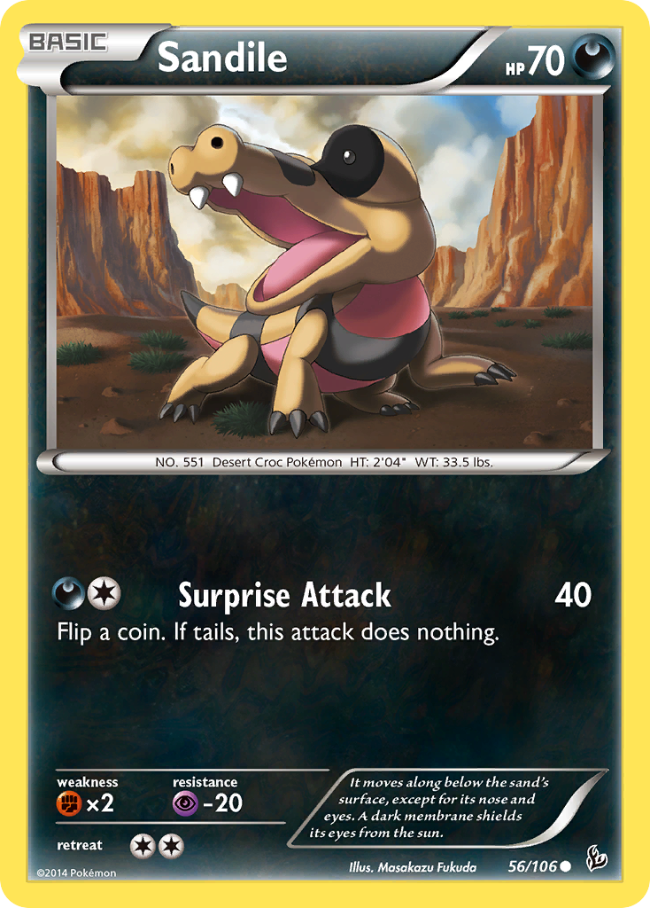 Sandile (56/106) [XY: Flashfire] | Total Play