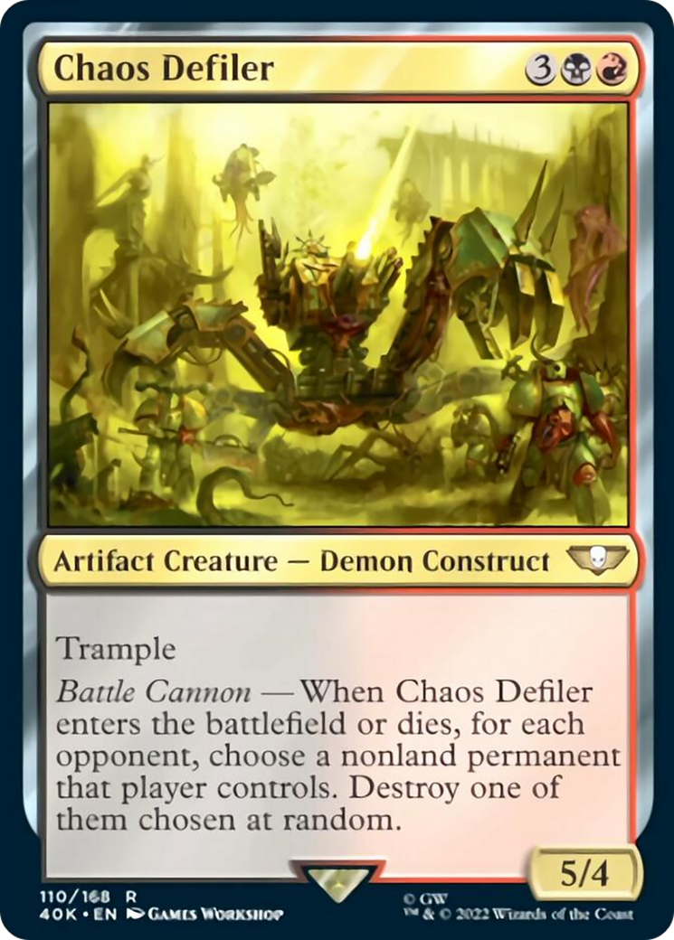 Chaos Defiler (Surge Foil) [Warhammer 40,000] | Total Play