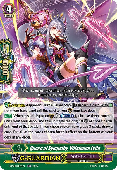 Queen of Sympathy, Villainous Evita (D-PS01/039EN) [P Clan Collection 2022] | Total Play