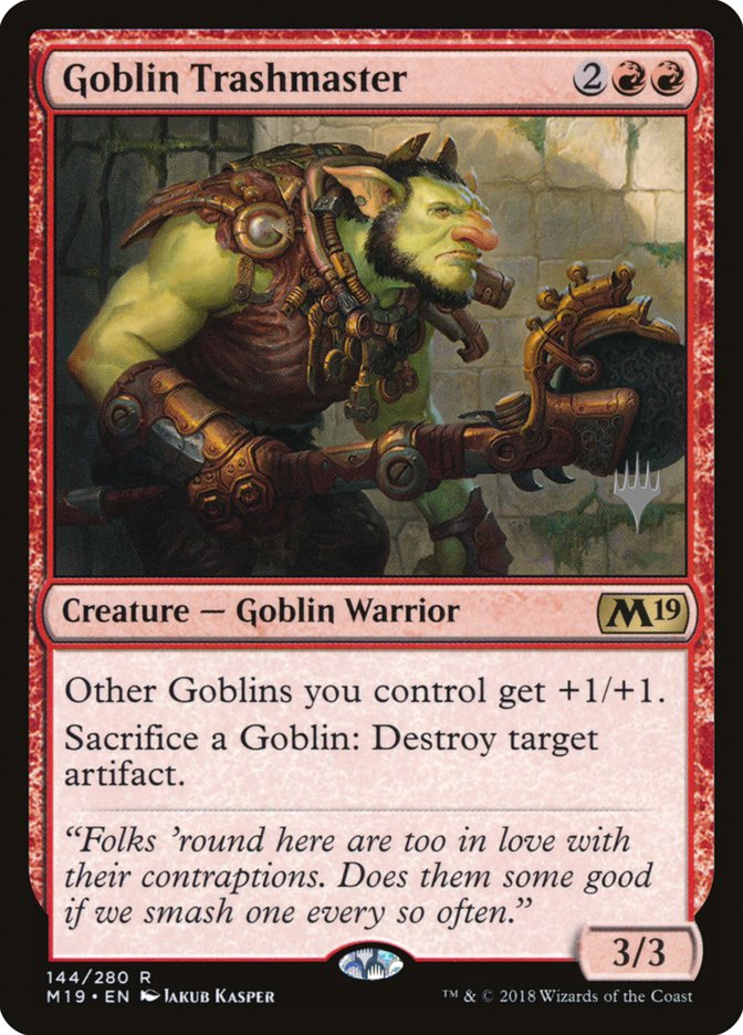Goblin Trashmaster (Promo Pack) [Core Set 2019 Promos] | Total Play