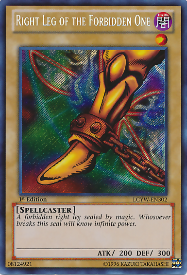 Right Leg of the Forbidden One [LCYW-EN302] Secret Rare | Total Play