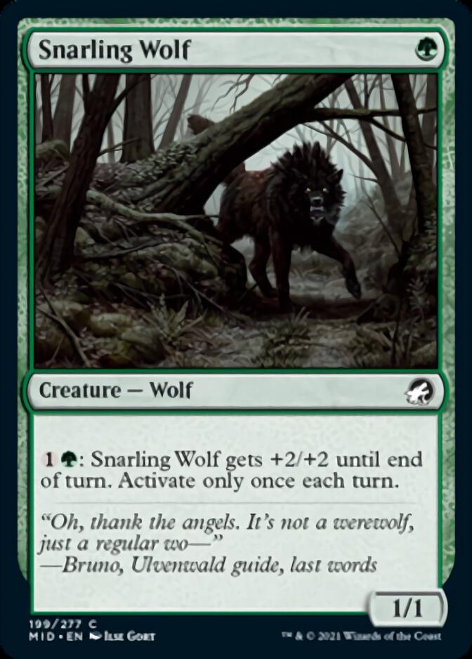 Snarling Wolf [Innistrad: Midnight Hunt] | Total Play