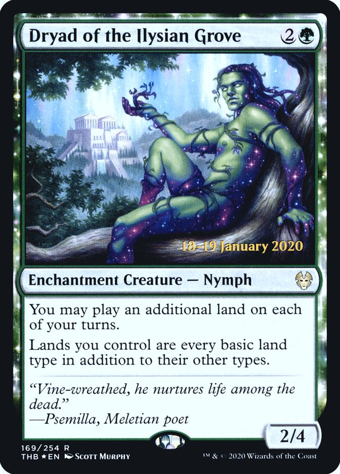 Dryad of the Ilysian Grove [Theros Beyond Death Prerelease Promos] | Total Play