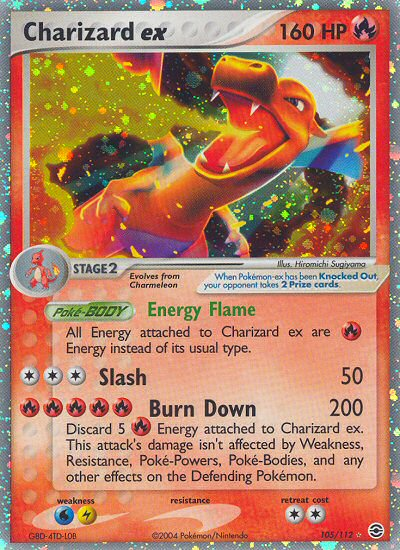 Charizard ex (105/112) [EX: FireRed & LeafGreen] | Total Play