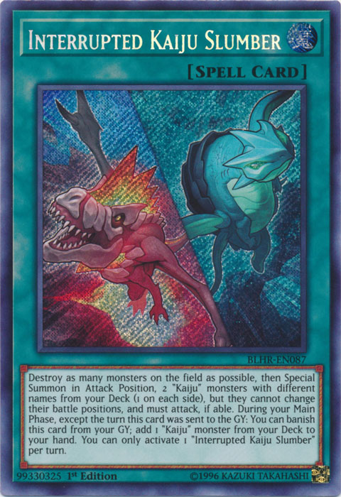 Interrupted Kaiju Slumber [BLHR-EN087] Secret Rare | Total Play