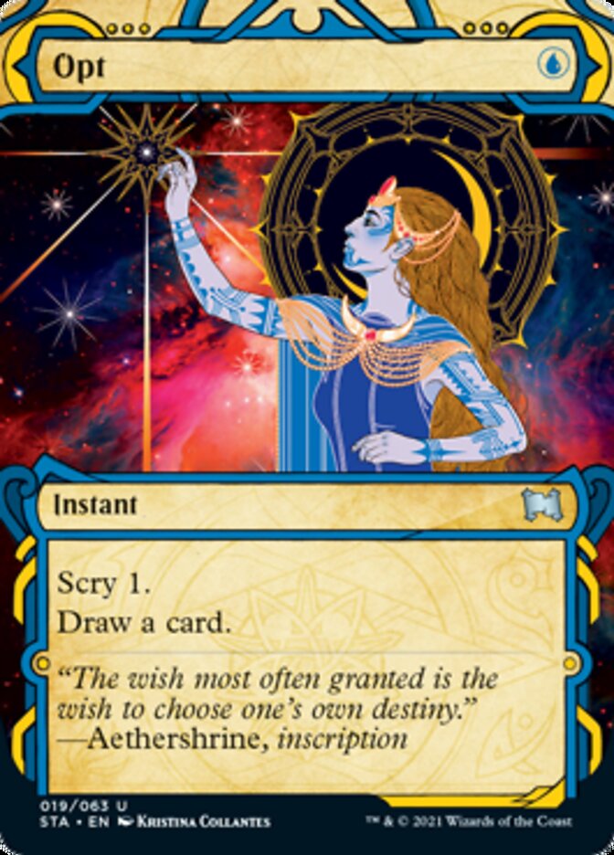 Opt (Foil Etched) [Strixhaven: School of Mages Mystical Archive] | Total Play