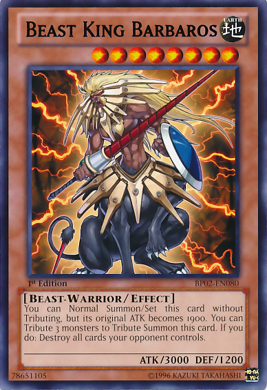 Beast King Barbaros [BP02-EN080] Mosaic Rare | Total Play