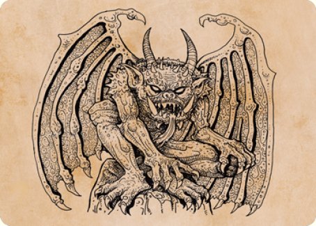 Cloister Gargoyle (Showcase) Art Card [Dungeons & Dragons: Adventures in the Forgotten Realms Art Series] | Total Play