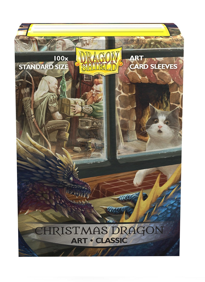 Dragon Shield: Standard 100ct Art Sleeves - Christmas Dragon (2019) | Total Play