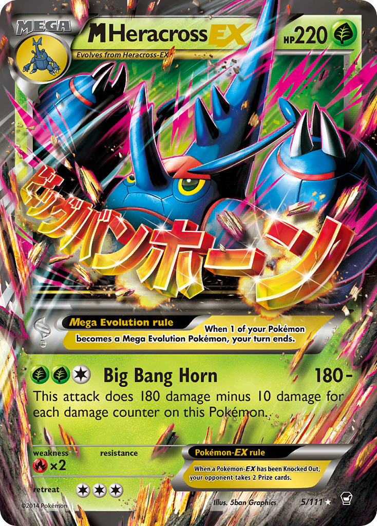 M Heracross EX (5/111) [XY: Furious Fists] | Total Play