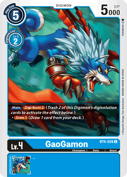 GaoGamon [BT4-026] [Great Legend] | Total Play