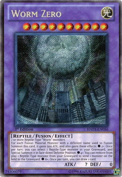 Worm Zero [HA03-EN056] Secret Rare | Total Play