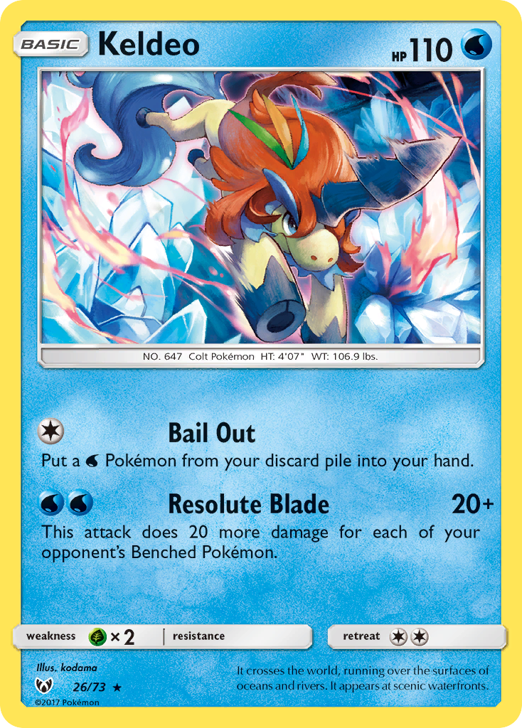 Keldeo (26/73) [Sun & Moon: Shining Legends] | Total Play