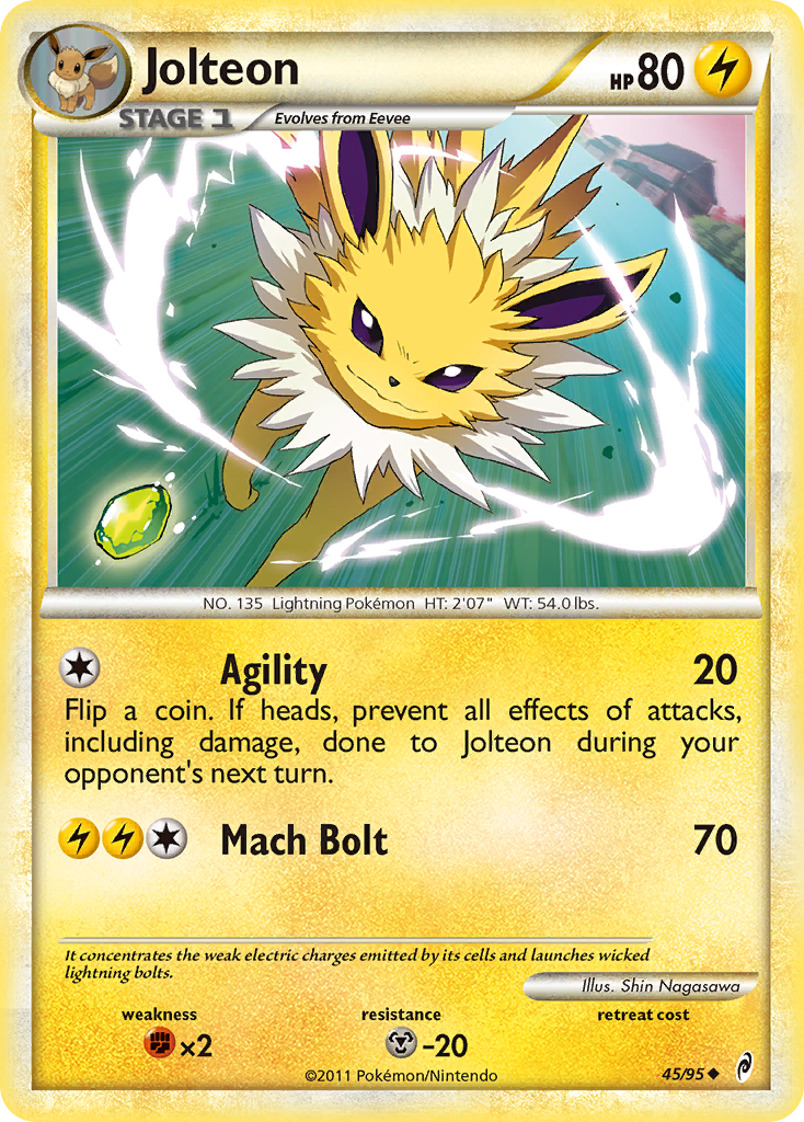 Jolteon (45/95) [HeartGold & SoulSilver: Call of Legends] | Total Play