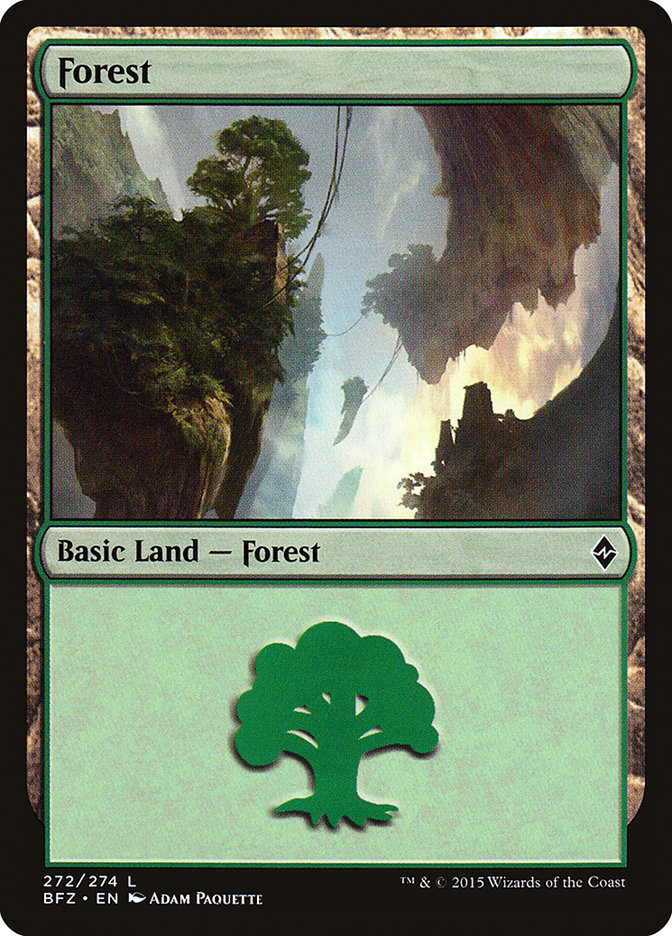 Forest (272a) [Battle for Zendikar] | Total Play