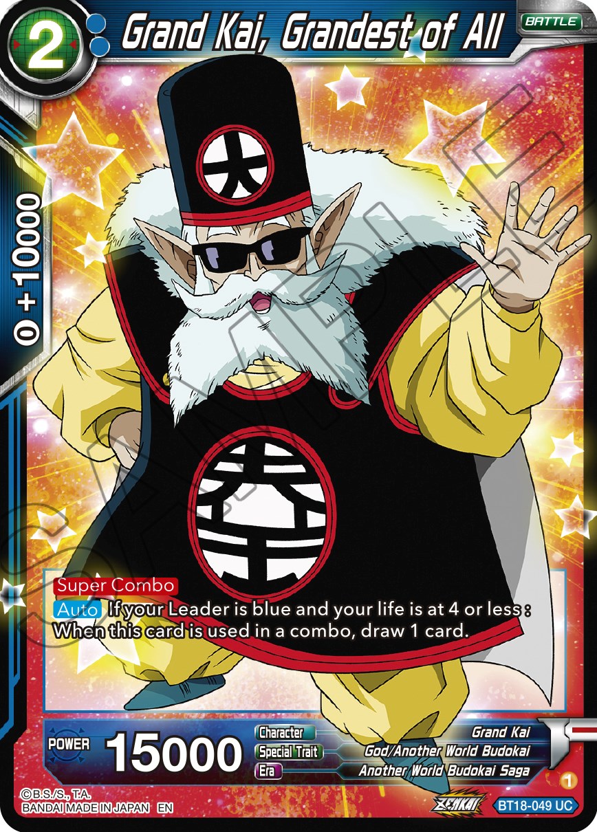 Grand Kai, Grandest of All (BT18-049) [Dawn of the Z-Legends] | Total Play