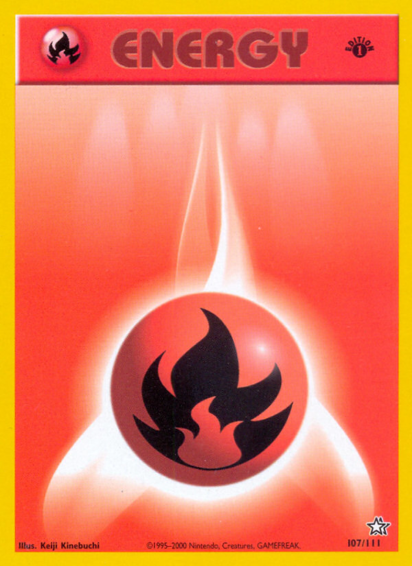 Fire Energy (107/111) [Neo Genesis 1st Edition] | Total Play