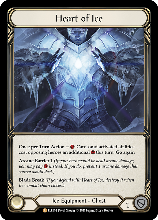 Heart of Ice [ELE144] (Tales of Aria)  1st Edition Cold Foil | Total Play