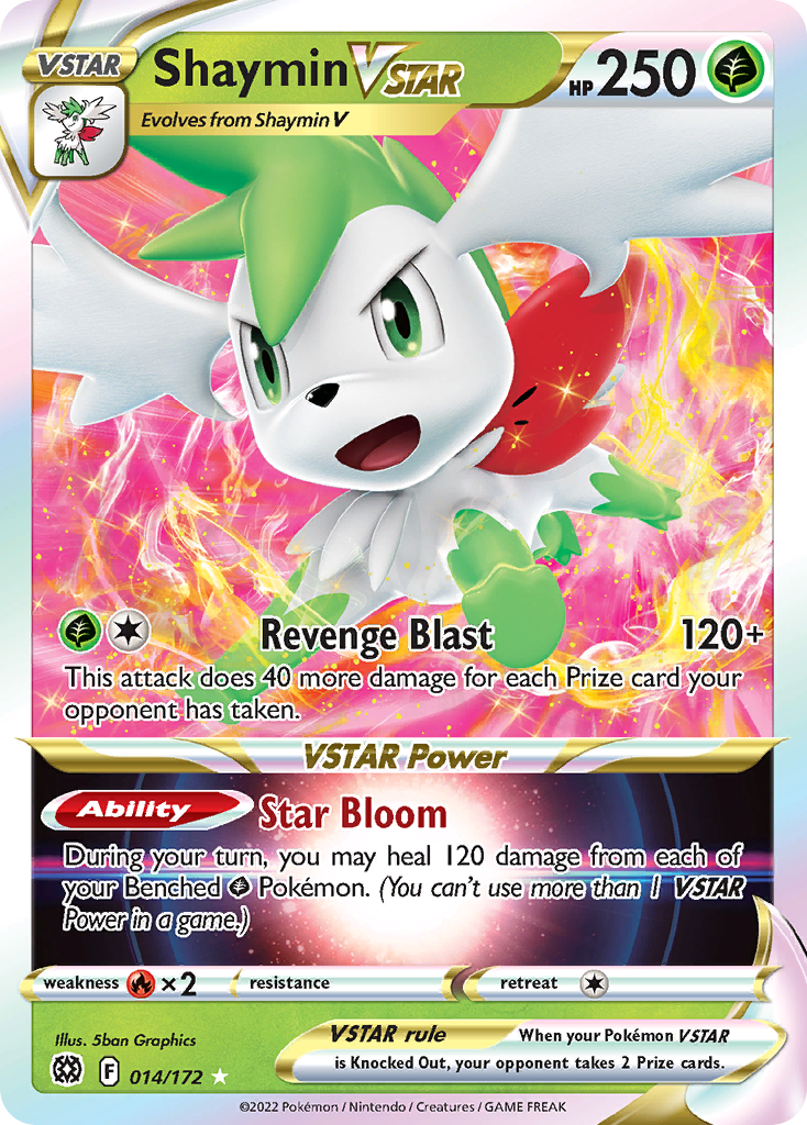 Shaymin VSTAR (014/172) (Jumbo Card) [Sword & Shield: Brilliant Stars] | Total Play