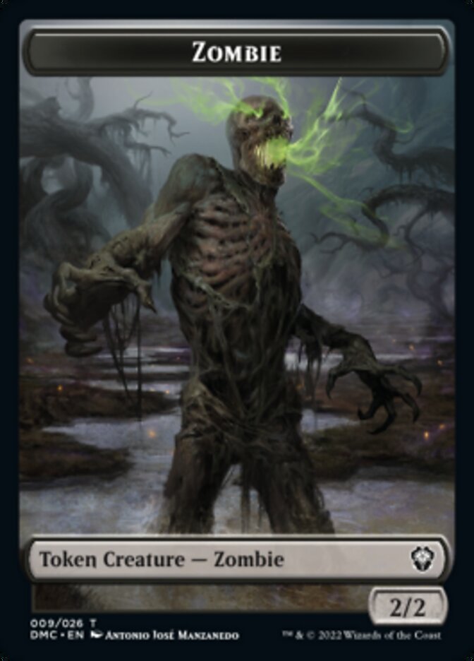 Phyrexian // Zombie Double-Sided Token [Dominaria United Tokens] | Total Play